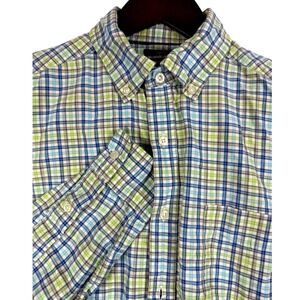 Cremieux Classics‎ Men's L Large Slim Fit Button Down Plaid Shirt